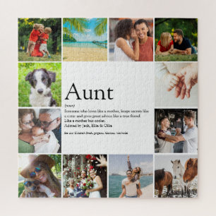 Favourite Aunt, Auntie Definition 12 Photo Fun Jigsaw Puzzle