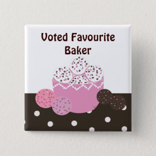 Favourite Baker 2 Inch Square Button