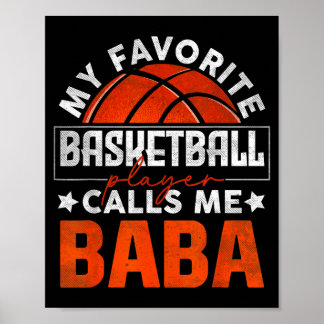 Favourite basketball player calls baba father's da poster