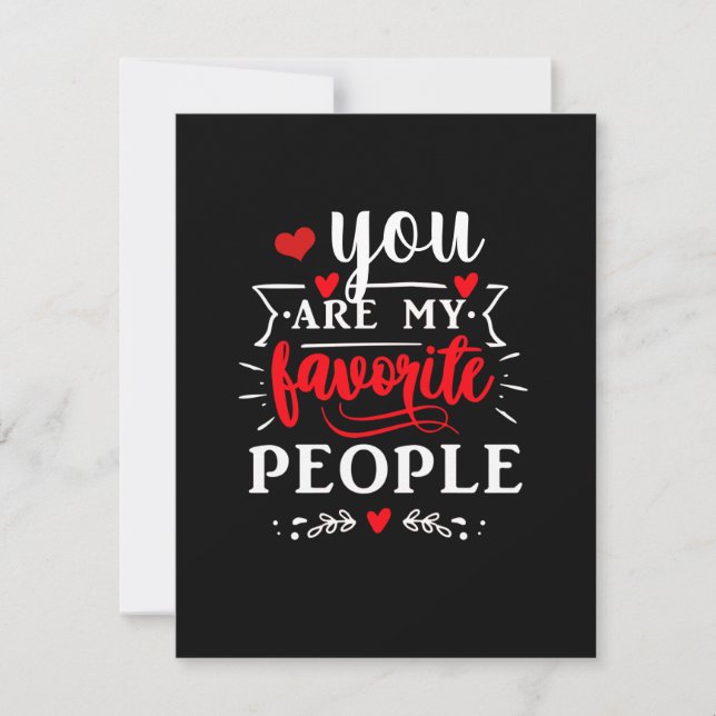 Favourite Best Friend Valentine Holiday Card (Front)