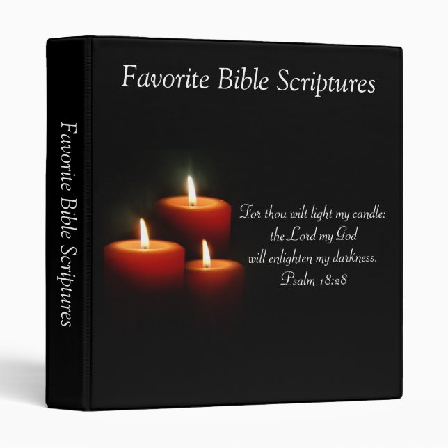 Favourite Bible Scripture Binder (Front/Spine)