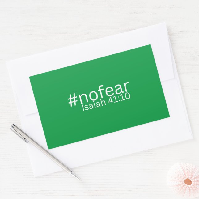 Favourite Bible Verse Design Isaiah 41:10 Scriptur Sticker (Envelope)