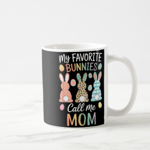 Favourite bunnies call mom cute easter bunny easte coffee mug