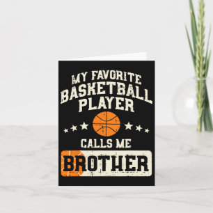 Favourite Bysketbyll Player Brother Family Byller  Card