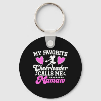 Favourite Cheerleader Calls Me Mamaw Cheer Mamaw G Keychain