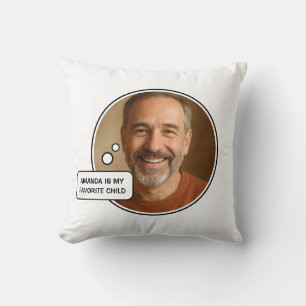 Favourite Child Funny Dad Father's Day Throw Pillow