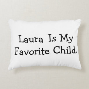 Favourite Child Pillow, Funny Mother Accent Pillow