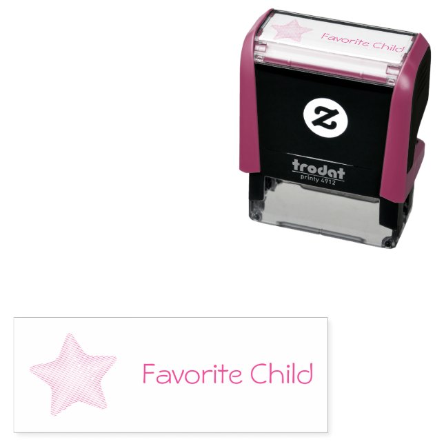 Favourite Child with Star Self-inking Stamp (In Situ)