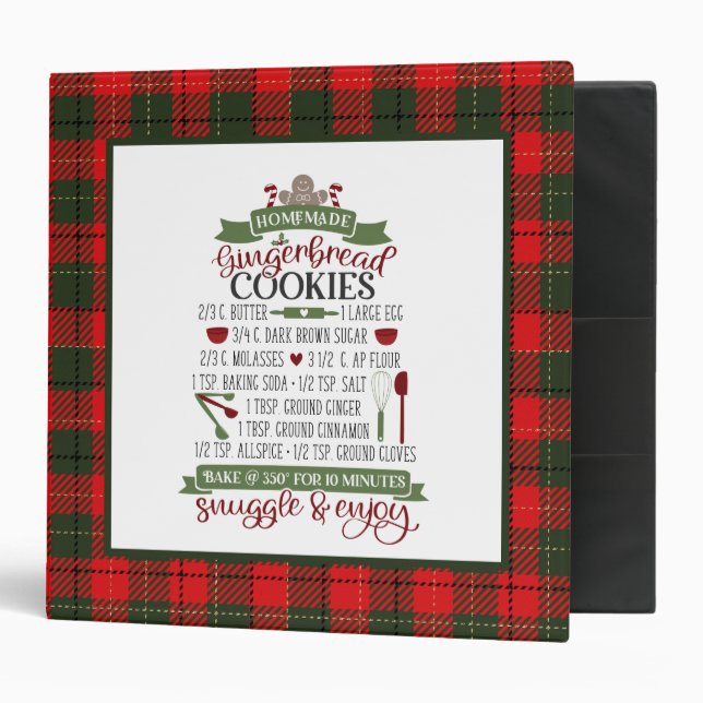 Favourite Christmas cookie recipe add text Binder (Front/Inside)