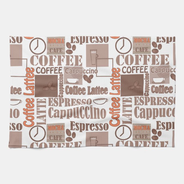 Favourite coffee kitchen towel (Horizontal)