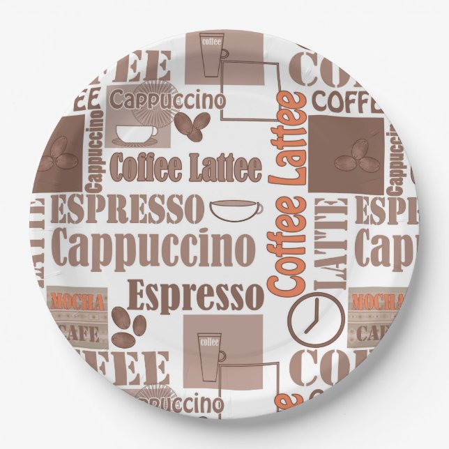 Favourite coffee paper plate (Front)