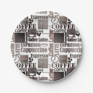 Favourite coffee throw pillow paper plate