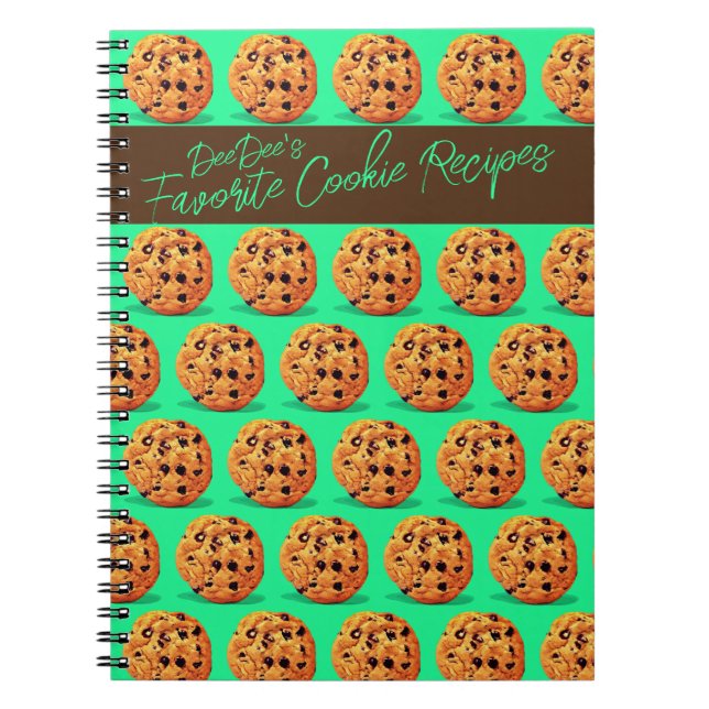 Favourite Cookie Recipes Personalized Notebook (Front)
