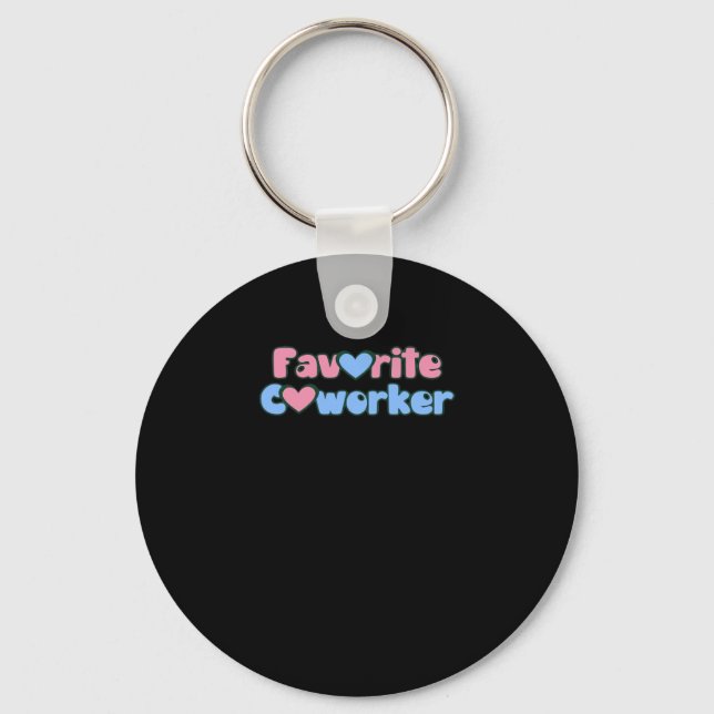 Favourite Coworker Classic Keychain (Front)