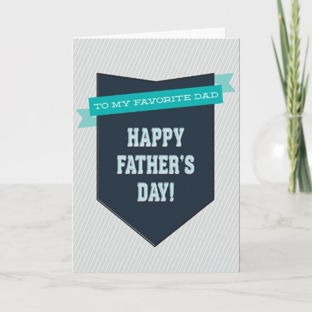 Favourite Dad Father's Day Card (Front)