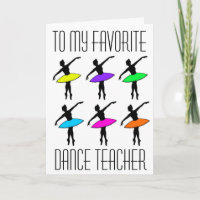 Favourite Dance Teacher Ballet Recital Thank You