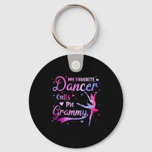 Favourite dancer calls grammy dance grandma keychain