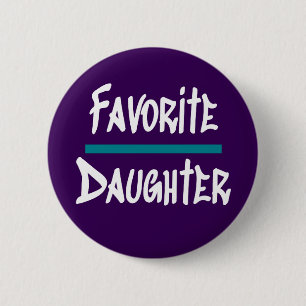Favourite Daughter Cute Fun Novelty 2 Inch Round Button