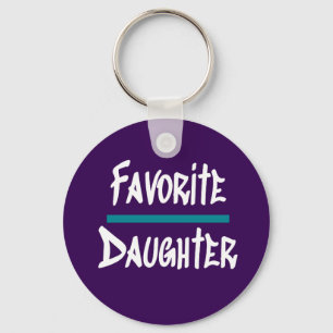 Favourite Daughter Cute Fun Novelty Keychain
