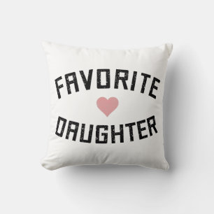 Favourite Daughter Family Reunion Funny Gift Throw Pillow