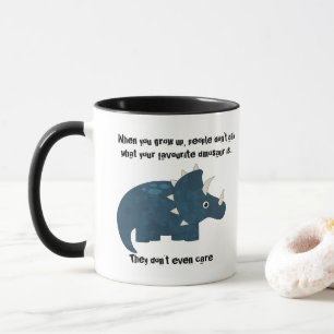 Favourite Dinosaur Triceratops Funny Quote Mug