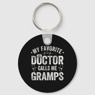 Favourite Doctor Calls Me Gramps Father's Day Keychain