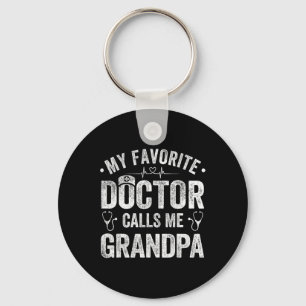 Favourite Doctor Calls Me Grandpa Father's Day Keychain