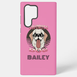 Favourite dog, funny cute dog mom/dad Personalize Samsung Galaxy Case