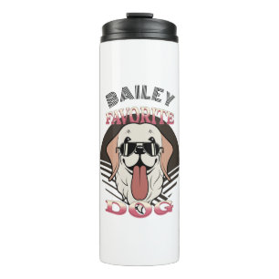 Favourite dog, funny cute dog mom/dad Personalize  Thermal Tumbler