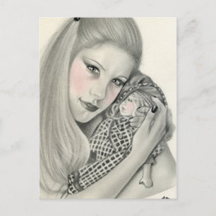 Favourite Doll postcard