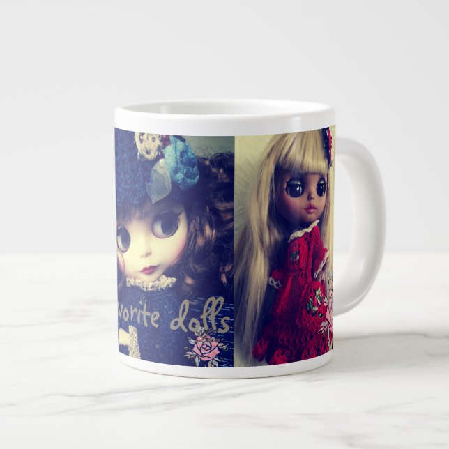 Favourite dolls large coffee mug (Front Right)