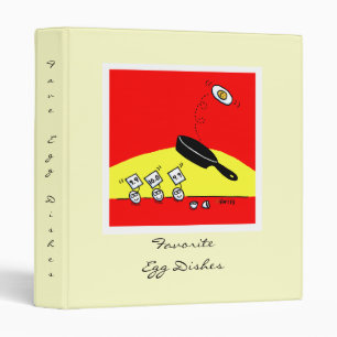 Favourite Egg Dishes Funny Cartoon Recipes Binder