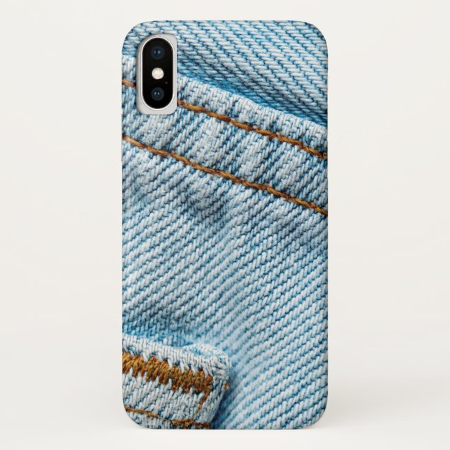 Favourite Faded Comfortable Blue Jeans Case-Mate iPhone Case (Back)