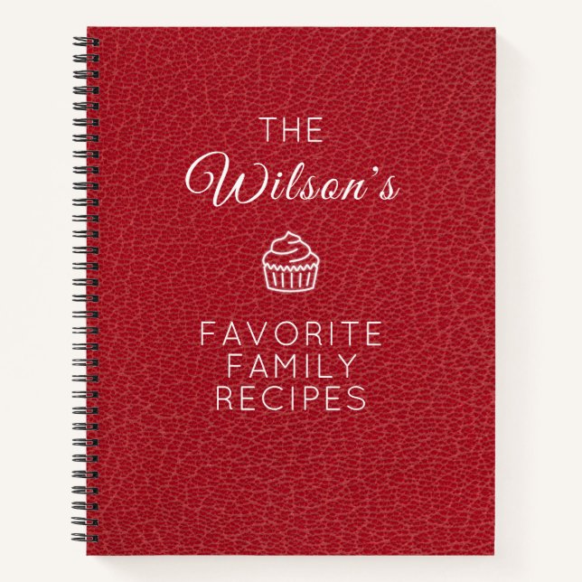 Favourite Family Recipes Notebook (Front)