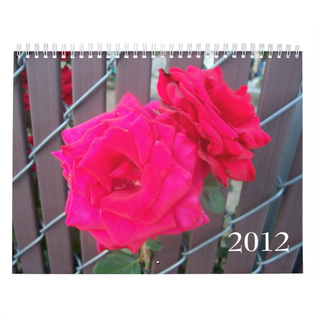Favourite Flowers Photos Customizable Calendar (Cover)
