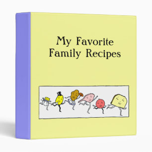 Favourite Foods Retro Custom Recipe Binder