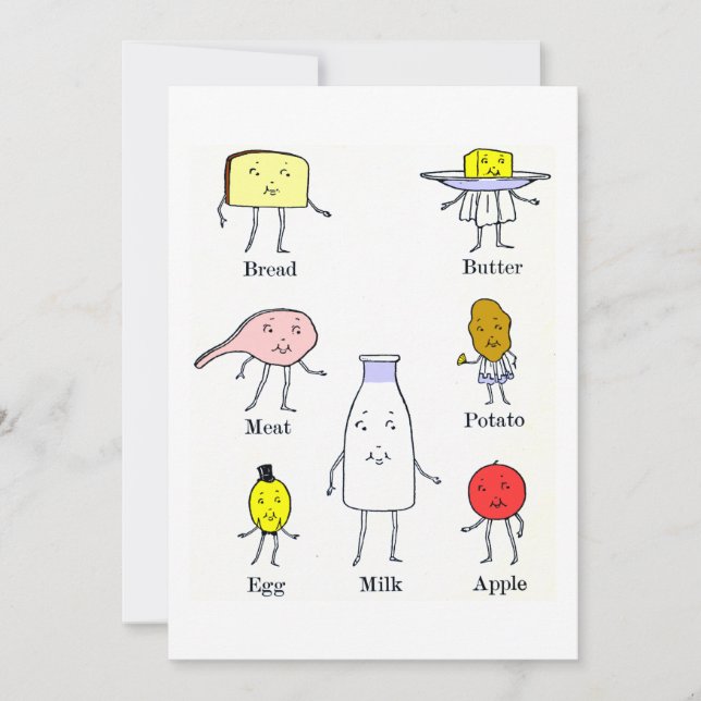 Favourite Foods Vintage Kitchen Art (Front)