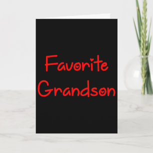 Favourite Grandson Fathers Day Card