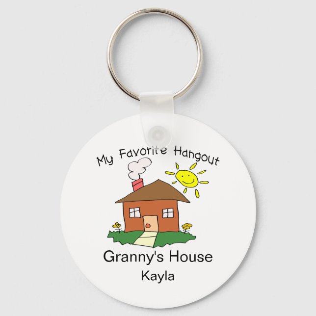 Favourite Hangout Granny's House Keychain (Front)