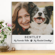 Favourite Hello Custom Dog Photo Pet Memorial 