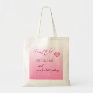 "Favourite Hello" Valentine Tote Bag