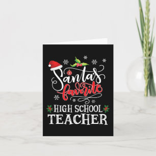 Favourite High School Teacher Christmas Party Gift Card