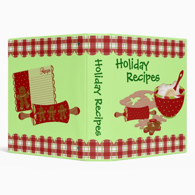Favourite Holiday Recipes Binder (Background)