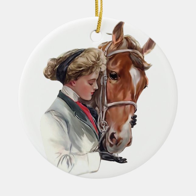 Favourite Horse Ceramic Ornament (Front)