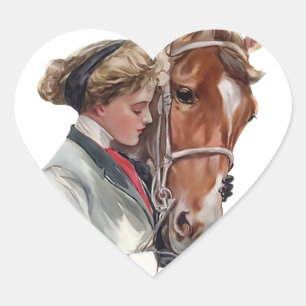 Favourite Horse Heart Sticker