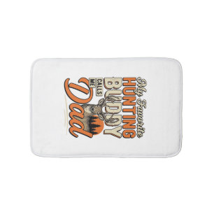 Favourite Hunting Buddy Calls Me Dad Vintage Deer Bath Mat