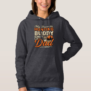 Favourite Hunting Buddy Calls Me Dad Vintage Deer Hoodie