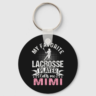 Favourite Lacrosse Player Calls Me Mimi Funny Keychain