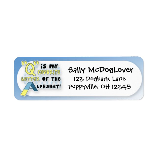 Favourite Letter Q (Front)