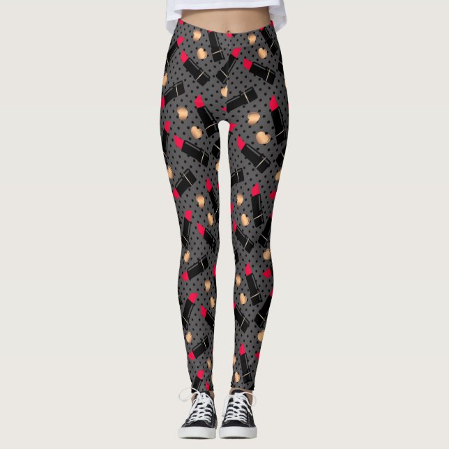 Favourite lipstick leggings (Front)